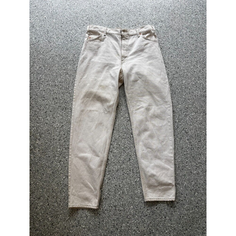 Vintage Levis 550 Orange Tab Jeans Mens 38x32 White Made USA small stain